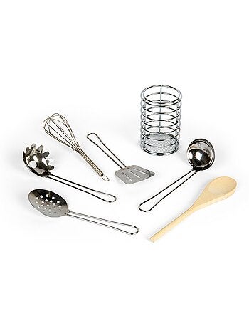 Pot avec ustensiles de cuisine