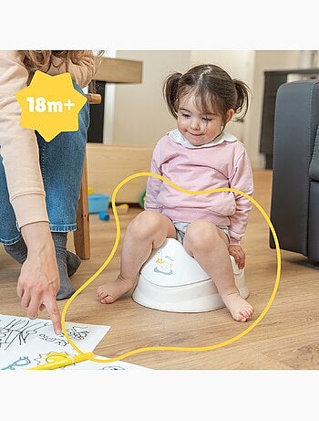Pot d'apprentissage avec cuvette amovible mouette 'badabulle'