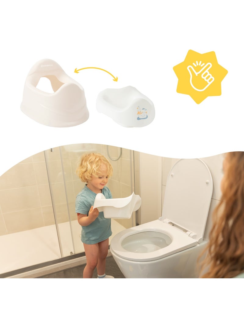 Pot d'apprentissage avec cuvette amovible mouette 'badabulle' Beige - Kiabi