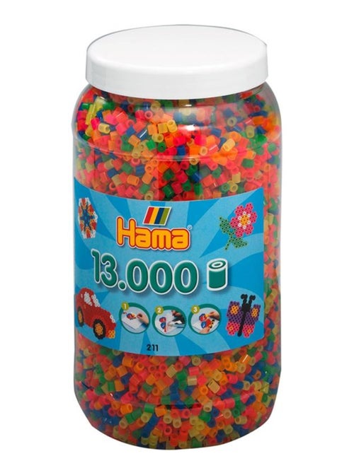 Pot de 13000 perles fluorescentes à repasser - Kiabi