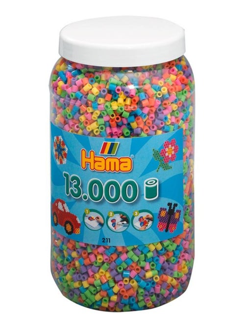 Pot de 13000 perles pastel à repasser - Kiabi Pot de 13000 perles pastel à repasser - Kiabi