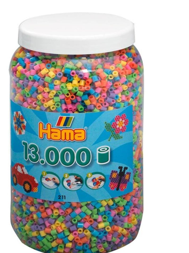 Pot de 13000 perles pastel à repasser N/A - Kiabi
