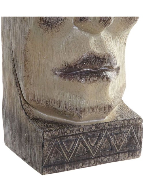 Pot de Fleur en résine Visage Beige - Kiabi