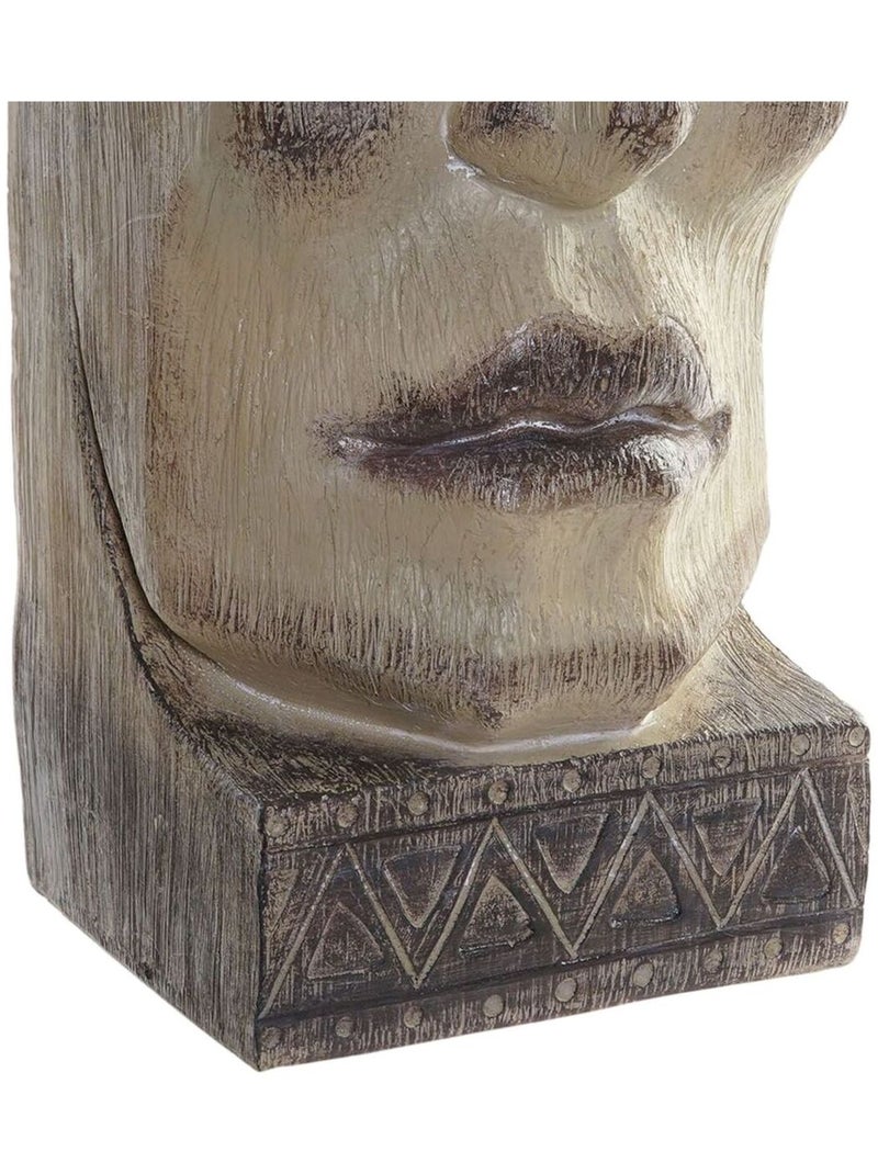 Pot de Fleur en résine Visage Beige Beige - Kiabi