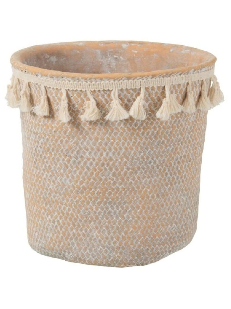 Pot de fleur en terracotta Beige - Kiabi