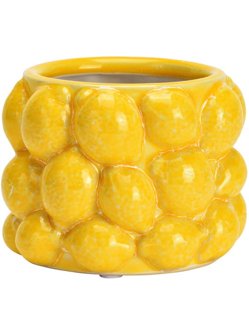 Pot de fleurs citron en céramique - Kiabi