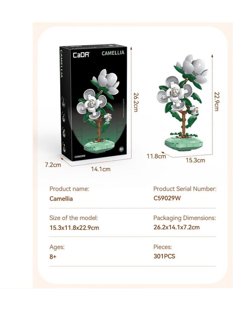 Pot de fleurs de camélia 301 pièces Blanc - Kiabi