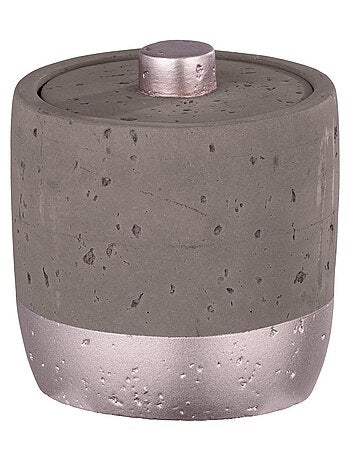 Pot de rangement de salle de bain en béton MAUVE