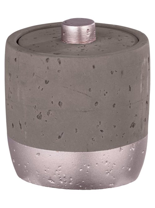 Pot de rangement de salle de bain en béton MAUVE - Kiabi