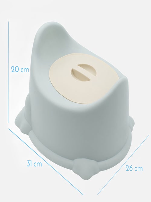 Pot de toilette pour bébé avec couvercle et poignée de transport - Monsieur Bébé - Kiabi