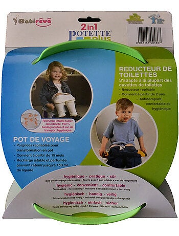 Pot de voyages POTETTE et réducteur de toilettes (2 en 1)