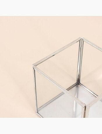 Pot en verre carré 10x10cm