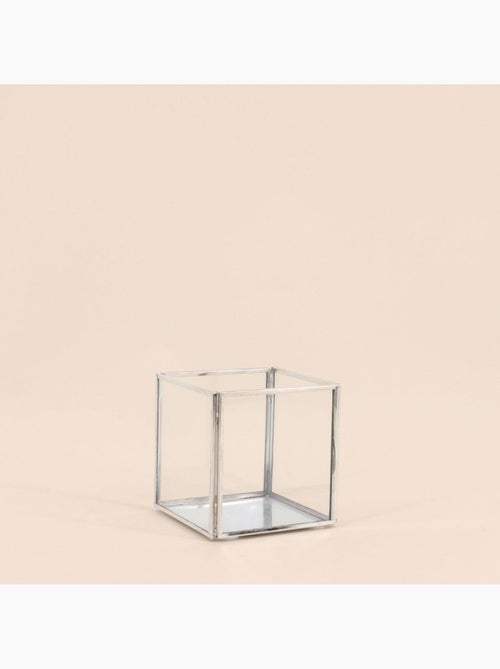 Pot en verre carré 10x10cm - Kiabi