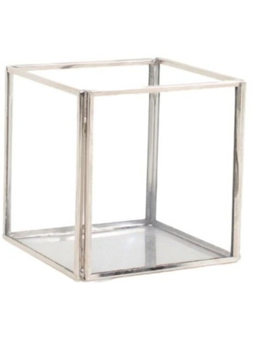 Pot en verre carré 10x10cm - Kiabi