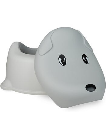 Pot ludique chien gris charme