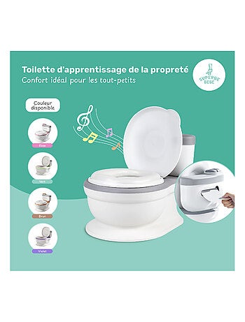 Pot réaliste pour apprentissage de la propreté - avec son | SUPERBE BEBE