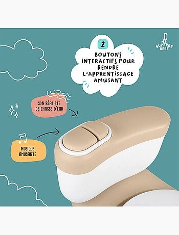 Pot réaliste pour apprentissage de la propreté - avec son | SUPERBE BEBE