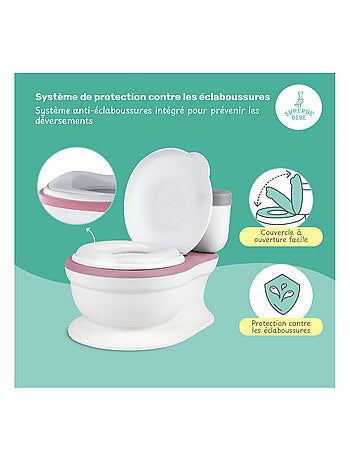 Pot réaliste pour apprentissage de la propreté - avec son | SUPERBE BEBE