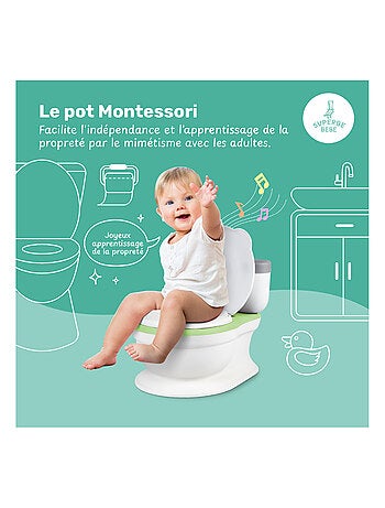 Pot réaliste pour apprentissage de la propreté - avec son | SUPERBE BEBE