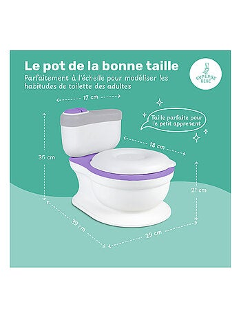 Pot réaliste pour apprentissage de la propreté - avec son | SUPERBE BEBE