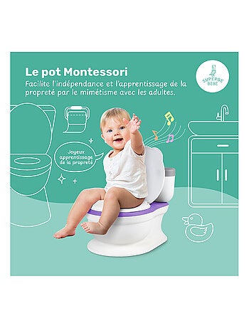 Pot réaliste pour apprentissage de la propreté - avec son | SUPERBE BEBE