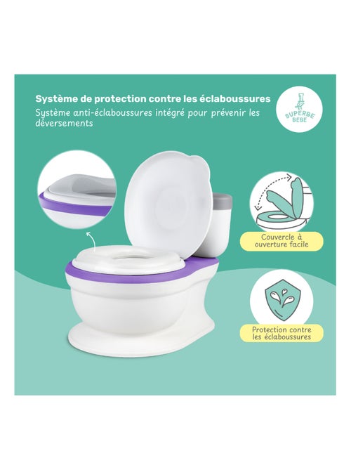 Pot réaliste pour apprentissage de la propreté - avec son | SUPERBE BEBE - Kiabi Pot réaliste pour apprentissage de la propreté - avec son | SUPERBE BEBE - Kiabi