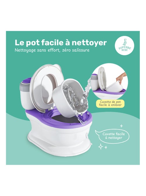 Pot réaliste pour apprentissage de la propreté - avec son | SUPERBE BEBE - Kiabi Pot réaliste pour apprentissage de la propreté - avec son | SUPERBE BEBE - Kiabi