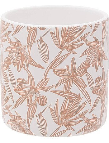 Pot rond en dolomite bloom