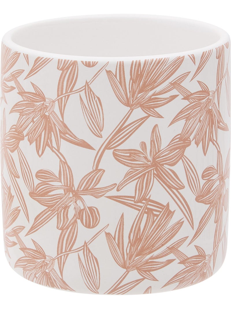 Pot rond en dolomite BLOOM Rose - Kiabi