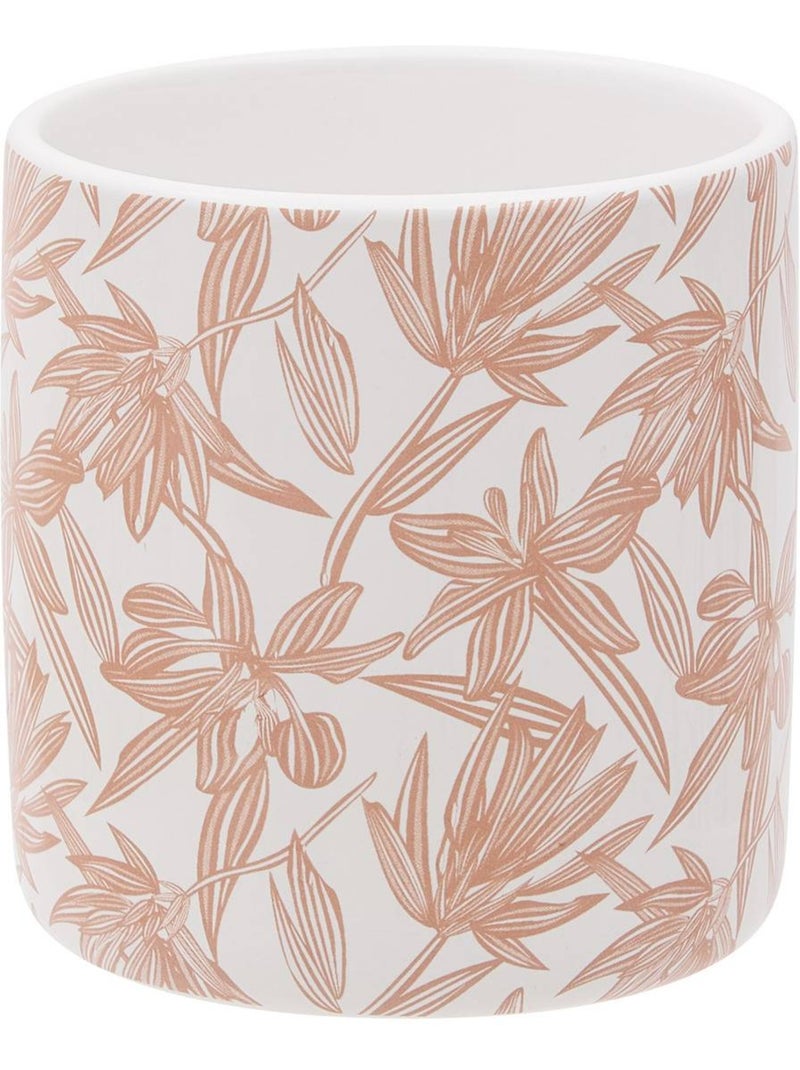Pot rond en dolomite BLOOM Rose - Kiabi