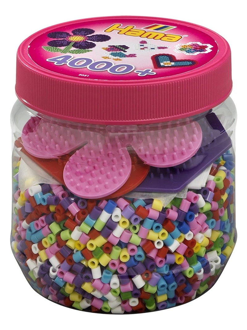Pot rose 4000 perles plastique Midi Violet - Kiabi