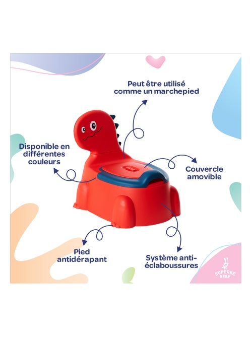 Pot toilette bébé - DINO | SUPERBE BEBE - Kiabi