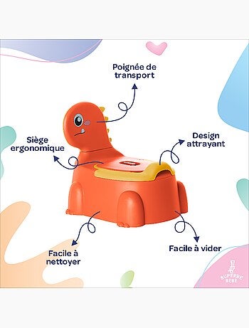 Pot toilette bébé - DINO | SUPERBE BEBE
