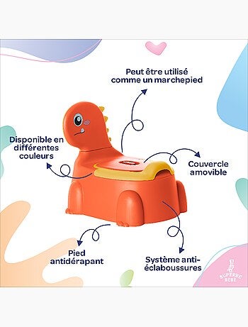 Pot toilette bébé - DINO | SUPERBE BEBE