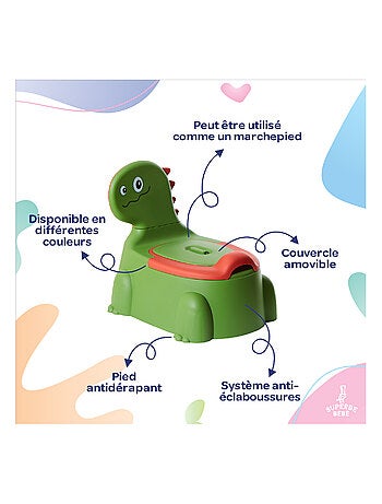 Pot toilette bébé - DINO | SUPERBE BEBE