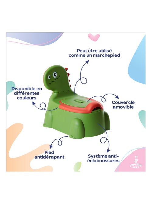 Pot toilette bébé - DINO | SUPERBE BEBE - Kiabi