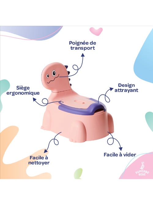 Pot toilette bébé - DINO | SUPERBE BEBE - Kiabi Pot toilette bébé - DINO | SUPERBE BEBE - Kiabi