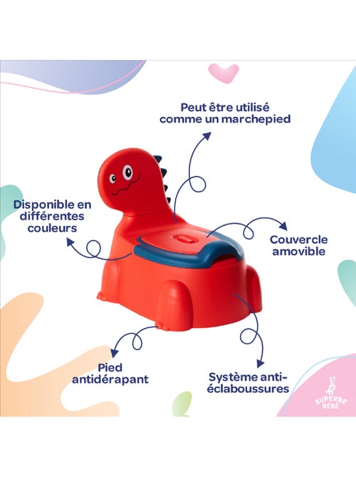 Pot toilette bébé - DINO | SUPERBE BEBE - Kiabi Pot toilette bébé - DINO | SUPERBE BEBE - Kiabi