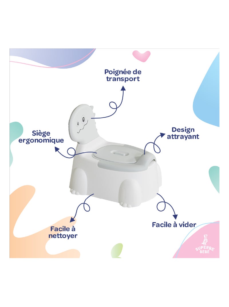 Pot toilette bébé - DINO | SUPERBE BEBE Vert - Kiabi