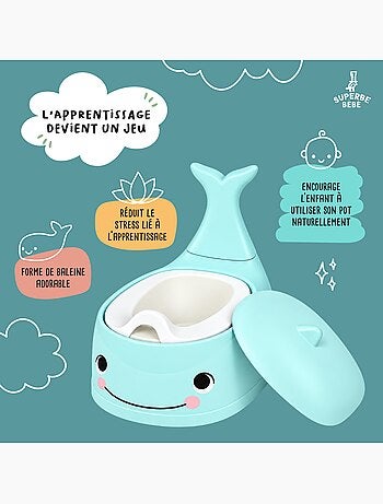 Pot toilette bébé - Whalinou | SUPERBE BEBE