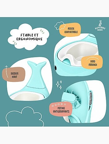 Pot toilette bébé - Whalinou | SUPERBE BEBE