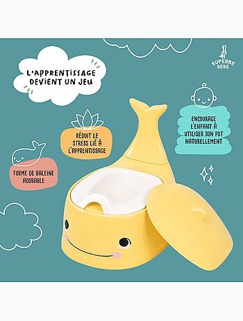 Pot toilette bébé - Whalinou | SUPERBE BEBE