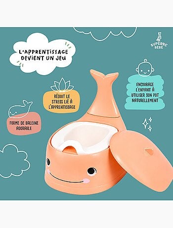 Pot toilette bébé - Whalinou | SUPERBE BEBE