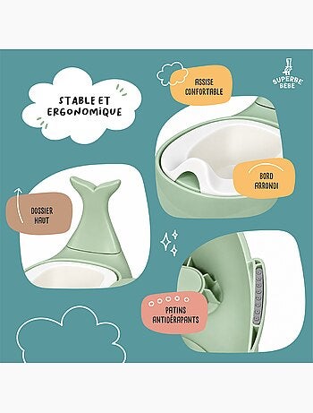 Pot toilette bébé - Whalinou | SUPERBE BEBE