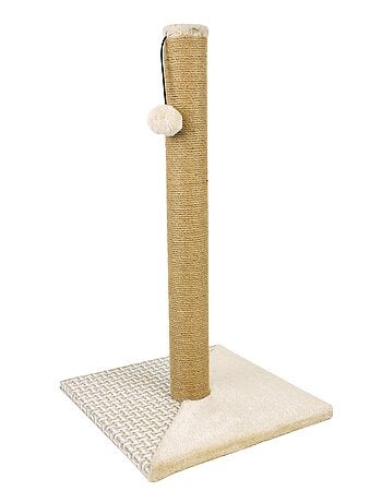 Poteau griffoir multimatières pour chat