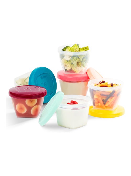 Pots de conservation hermétiques lot de 6 babybols 180 ml 'babymoov' - Kiabi Pots de conservation hermétiques lot de 6 babybols 180 ml 'babymoov' - Kiabi
