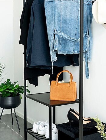 Pots de fleurs Ardola - Pots de fleurs, acier, noir, lot de 2