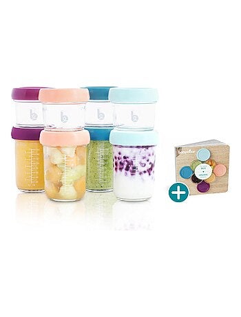 Pots en verre hermétiques lot de 8 babybols de conservation 'babymoov'