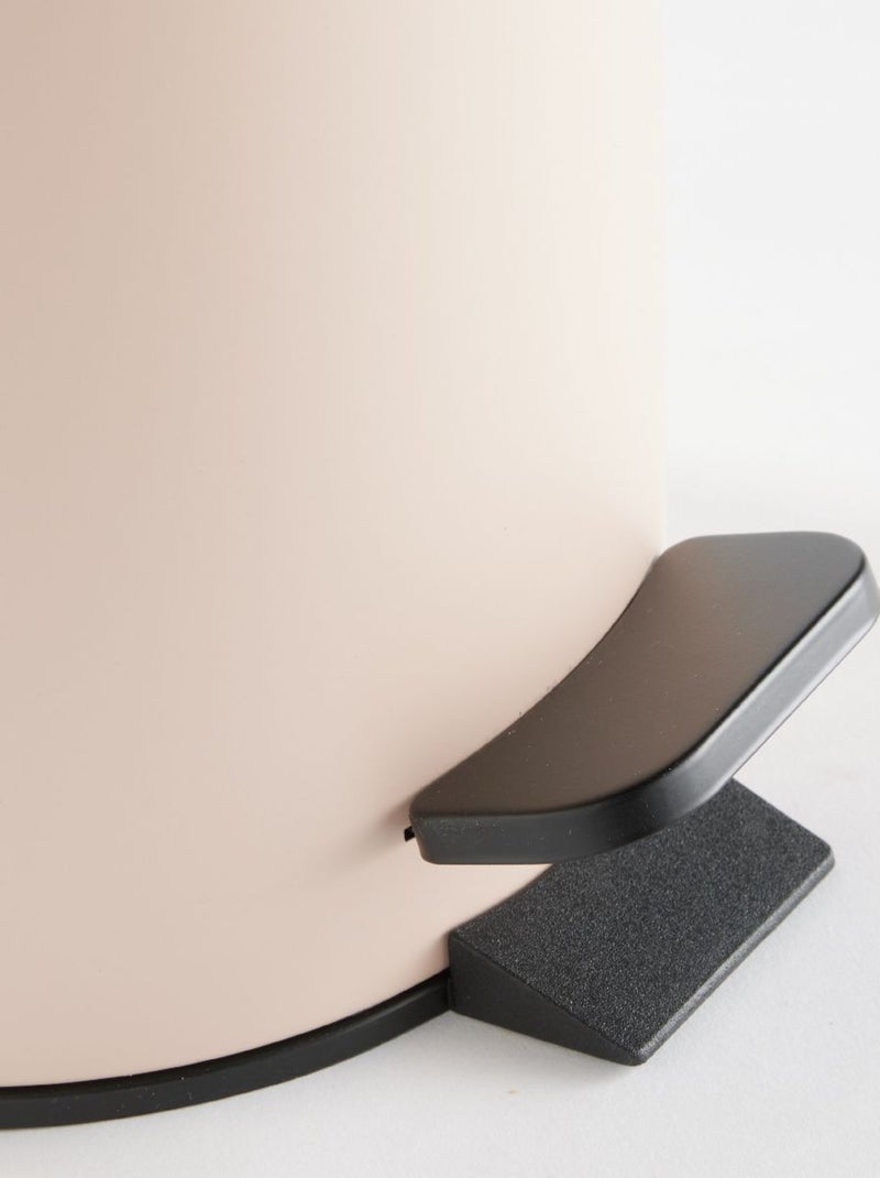 Poubelle 3L avec pédale métal BATHROOM Rose - Kiabi