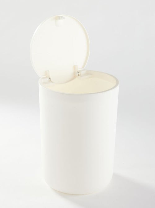 Poubelle 8,5 L avec couvercle poussoir BATHROOM - Kiabi